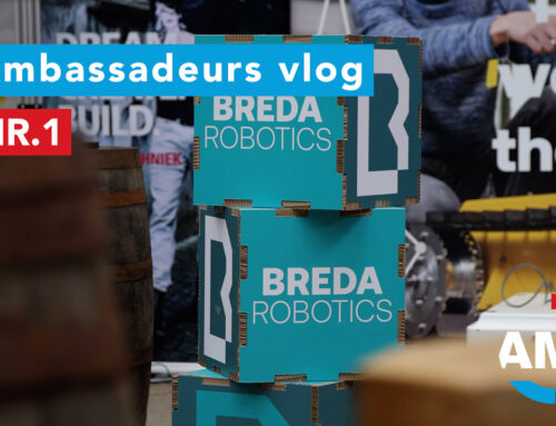 Jeroen auf der Robotik-Messe in Breda